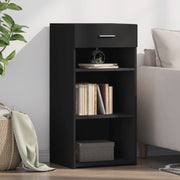 Komoda crna 45 x 42,5 x 93 cm od konstruiranog drva
