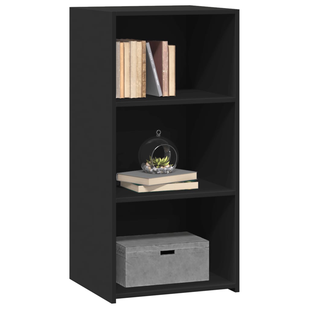 Komoda crna 45x41x93 cm od konstruiranog drva
