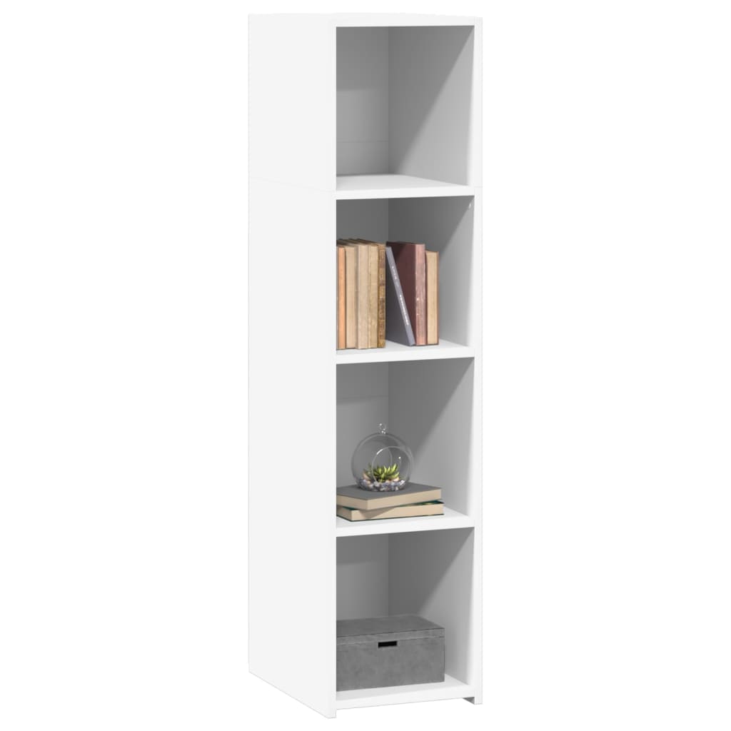 Visoka komoda bijela 30x41x124 cm od konstruiranog drva