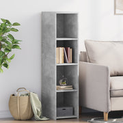 Visoka komoda siva betona 30x41x124 cm od konstruiranog drva