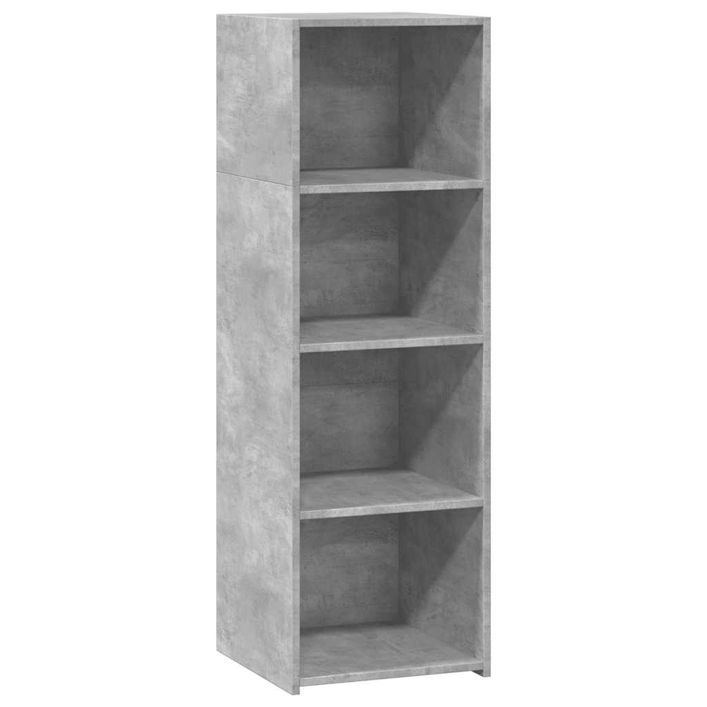 Visoka komoda siva betona 40x41x124 cm od konstruiranog drva