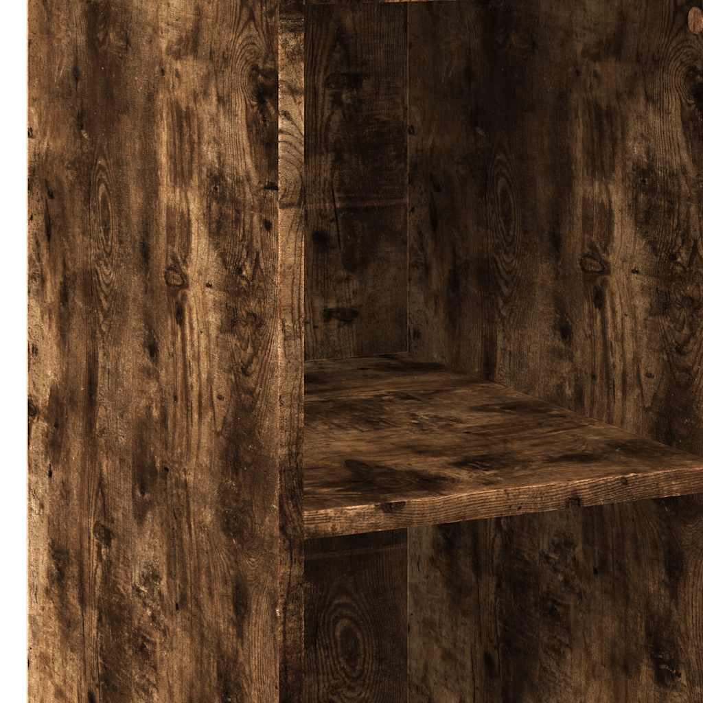 Visoka komoda dimljeni hrast 40x41x124 cm od konstruiranog drva
