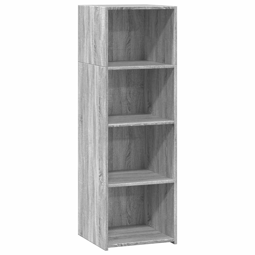 Visoka komoda siva sonome 40x41x124 cm od konstruiranog drva