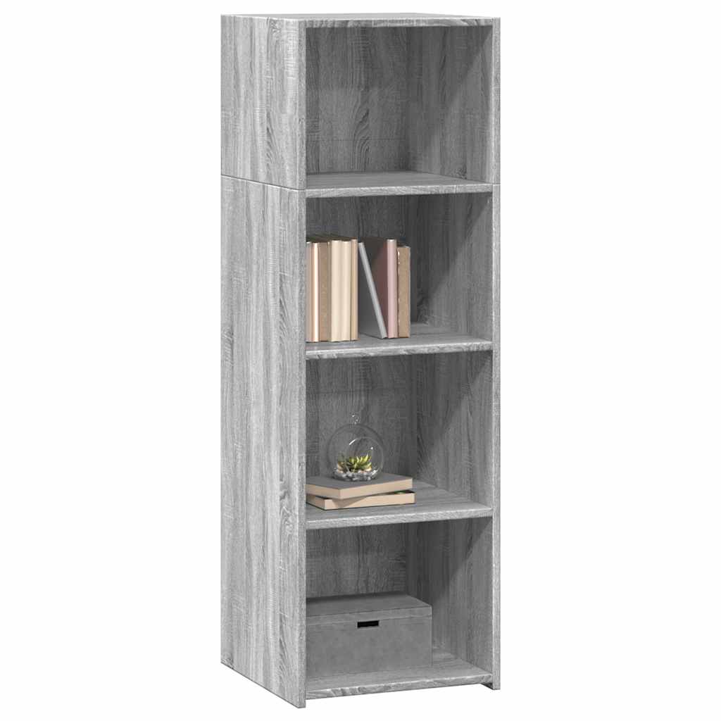 Visoka komoda siva sonome 40x41x124 cm od konstruiranog drva