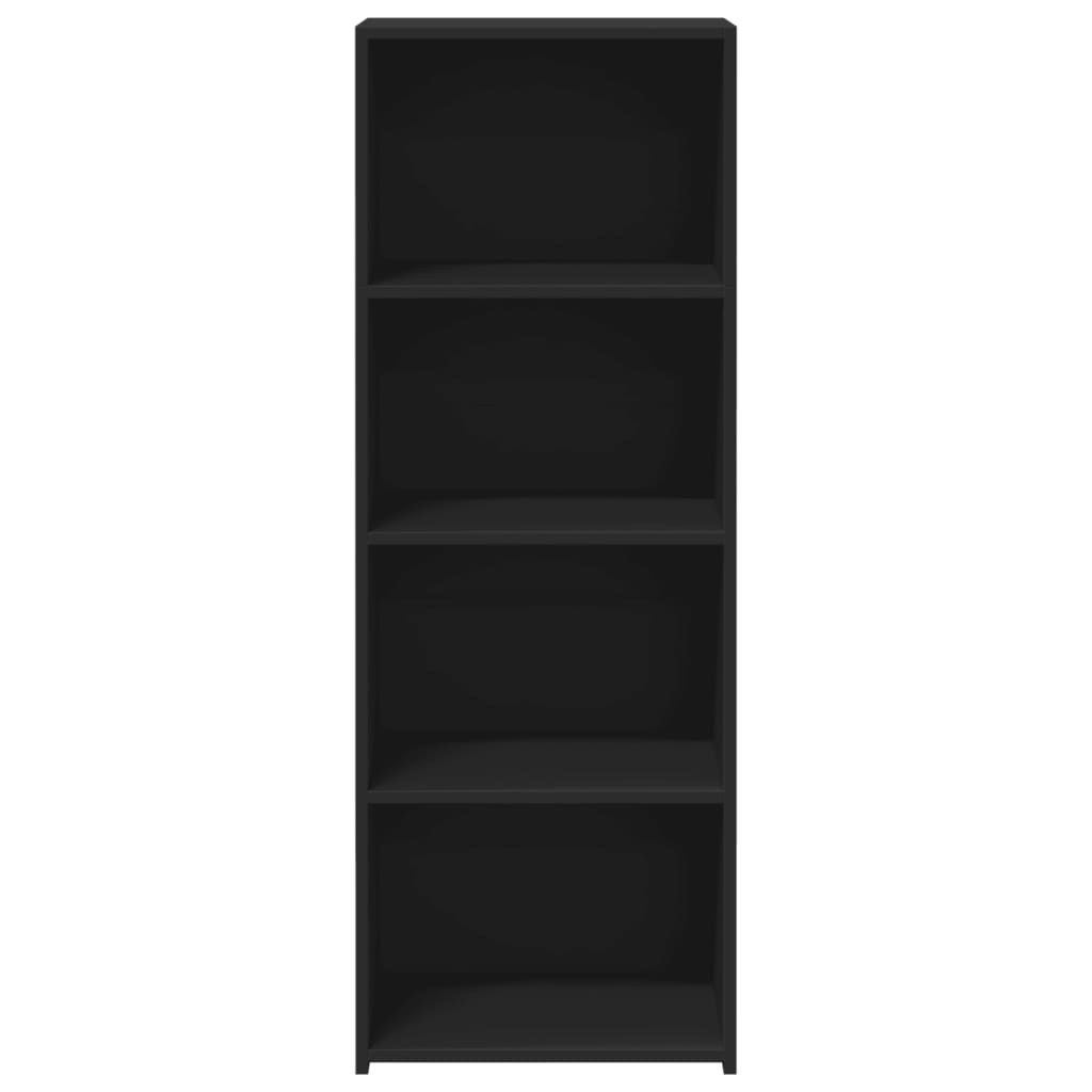 Visoka komoda crna 40x41x124 cm od konstruiranog drva