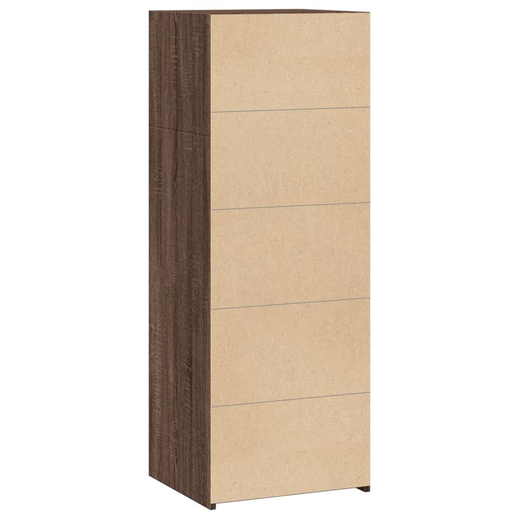 Visoka komoda boja hrasta 45x41x124 cm konstruirano drvo