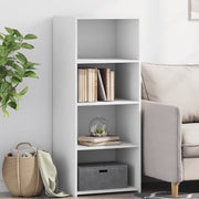 Visoka komoda bijela 50 x 41 x 124 cm od konstruiranog drva