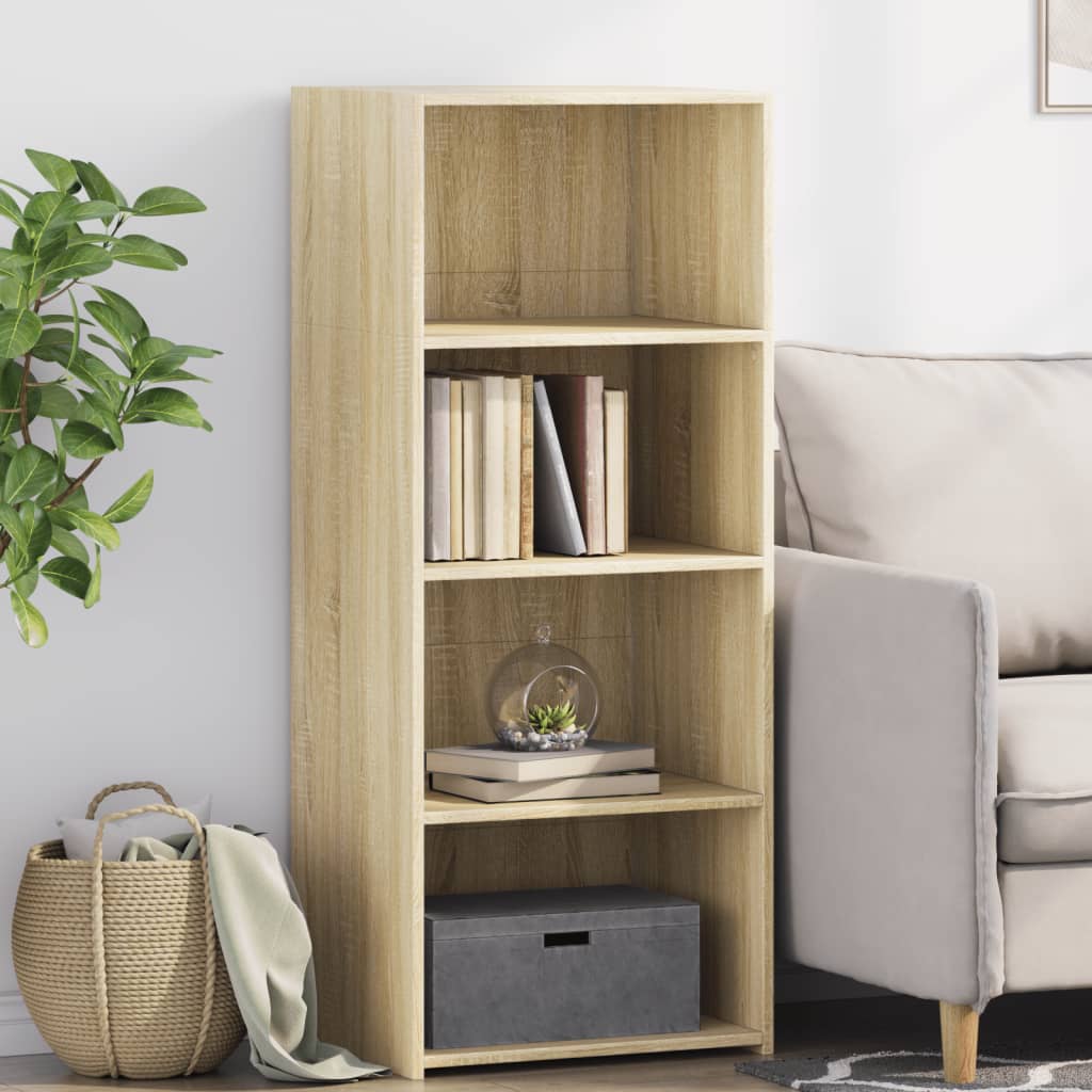 Visoka komoda boja hrasta sonome 50x41x124 cm konstruirano drvo