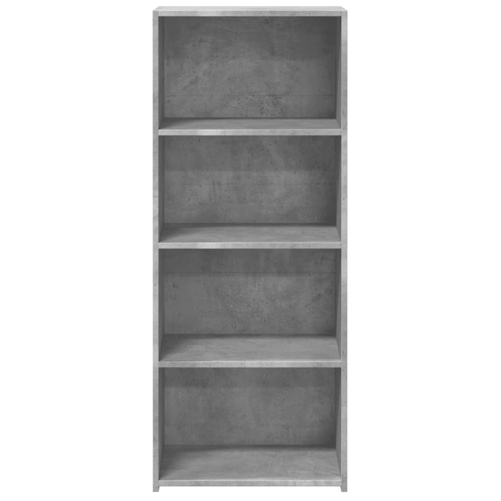 Visoka komoda siva boja betona 50x41x124 cm konstruirano drvo