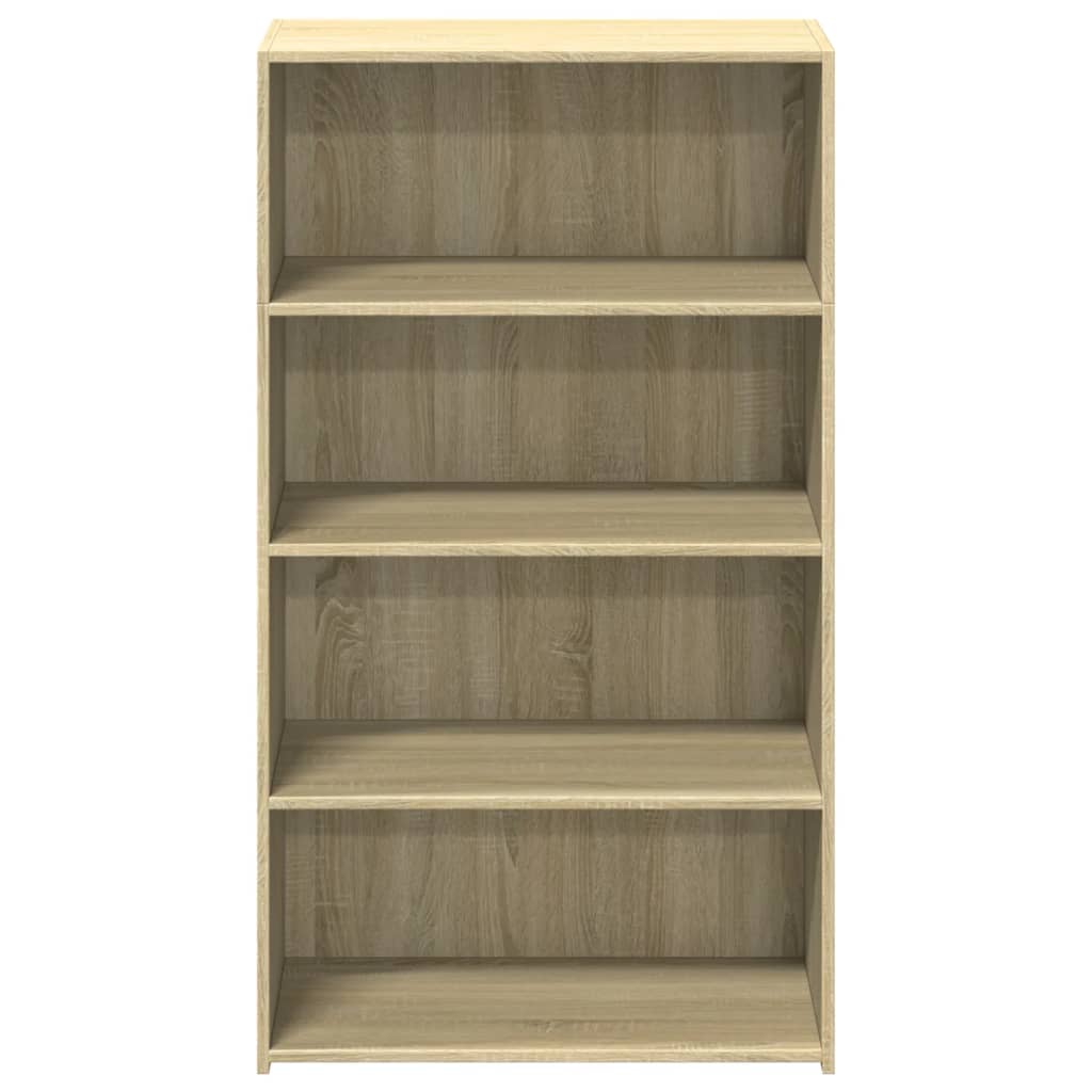 Visoka komoda boje hrasta 70 x 41 x 124 cm konstruirano drvo