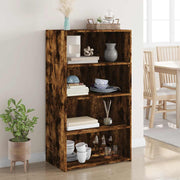 Visoka komoda boje hrasta 70 x 41 x 124 cm konstruirano drvo