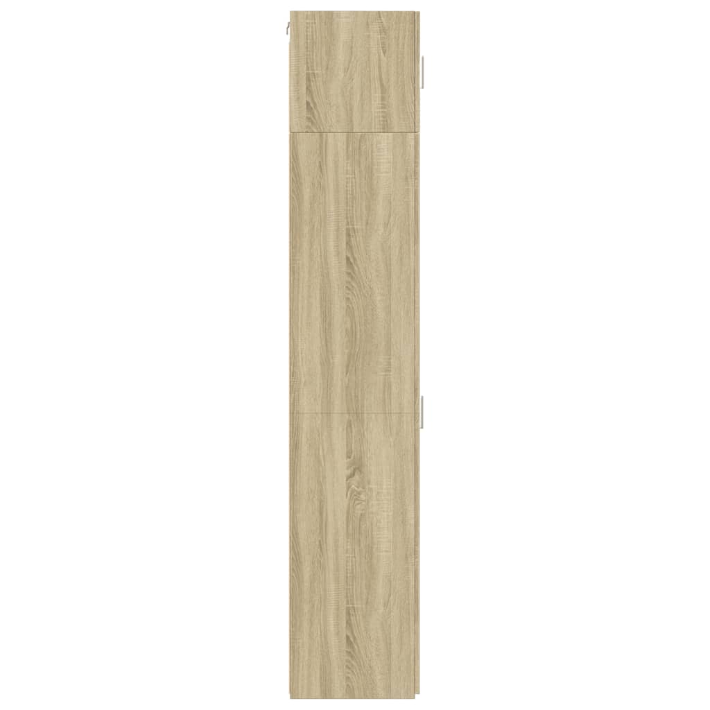Uski ormarić za pohranu boja hrasta 45 x 42,5 x 225 cm drveni
