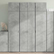 Ormarić za pohranu boja betona 70x42,5x225 cm konstruirano drvo
