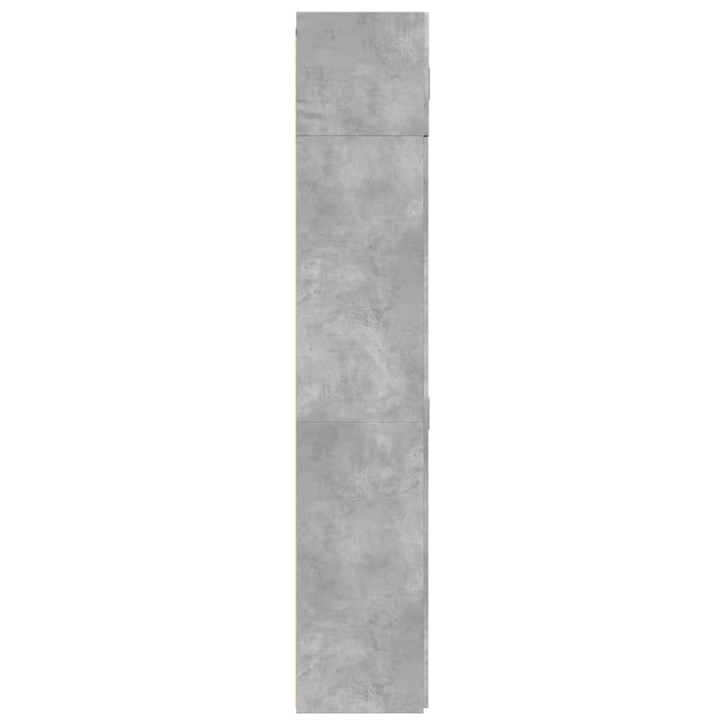 Ormarić za pohranu boja betona 70x42,5x225 cm konstruirano drvo