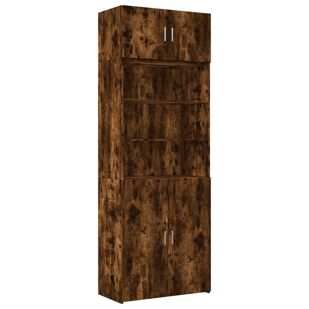 Ormarić za pohranu boja hrasta 80x42,5x225 cm konstruirano drvo