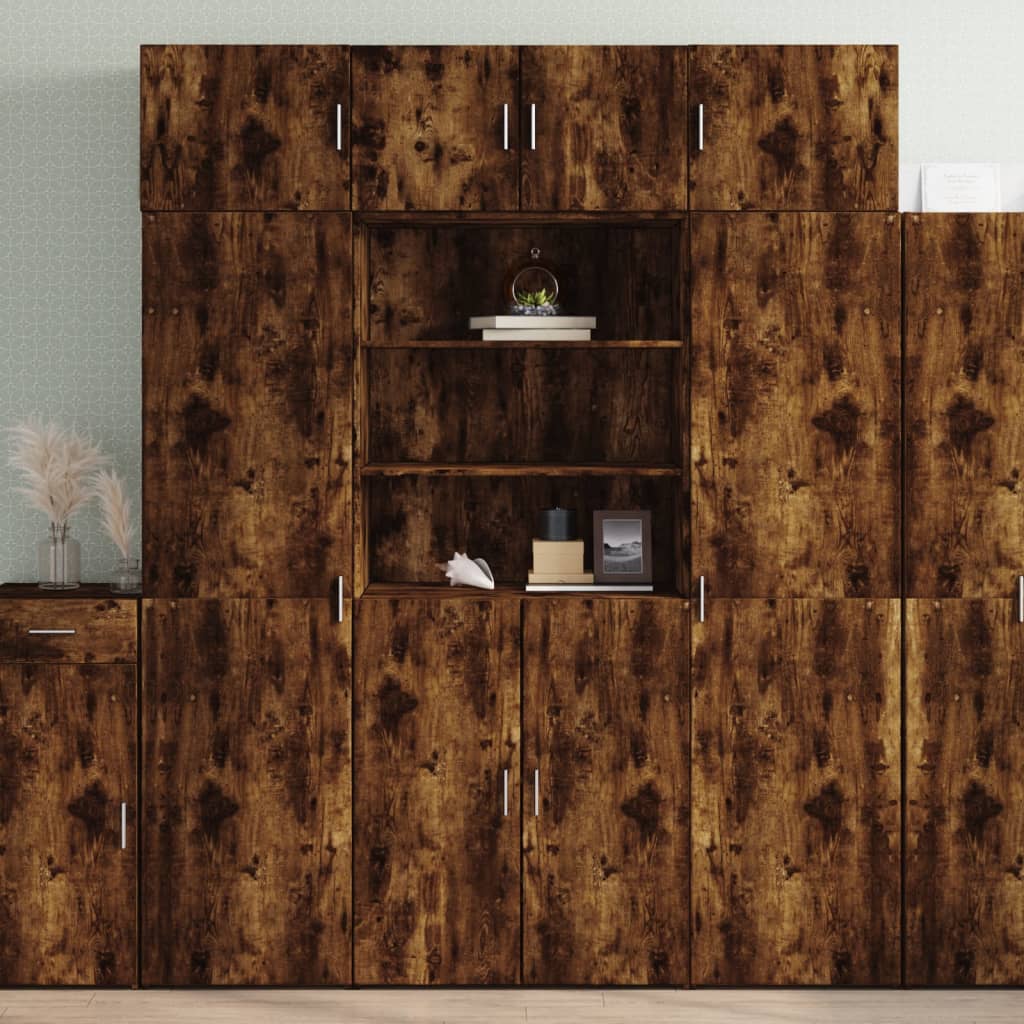 Ormarić za pohranu boja hrasta 80x42,5x225 cm konstruirano drvo