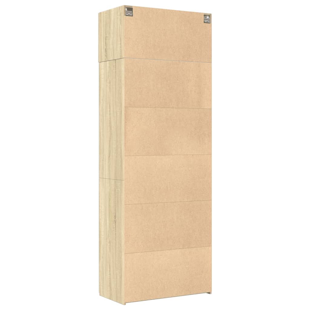 Ormarić za pohranu boja hrasta sonome 80 x 42,5 x 225 cm drveni