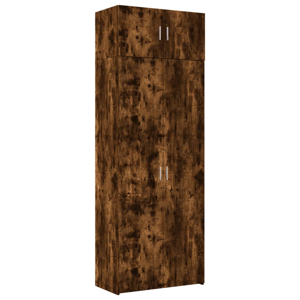 Ormarić za pohranu boja hrasta 80x42,5x225 cm konstruirano drvo