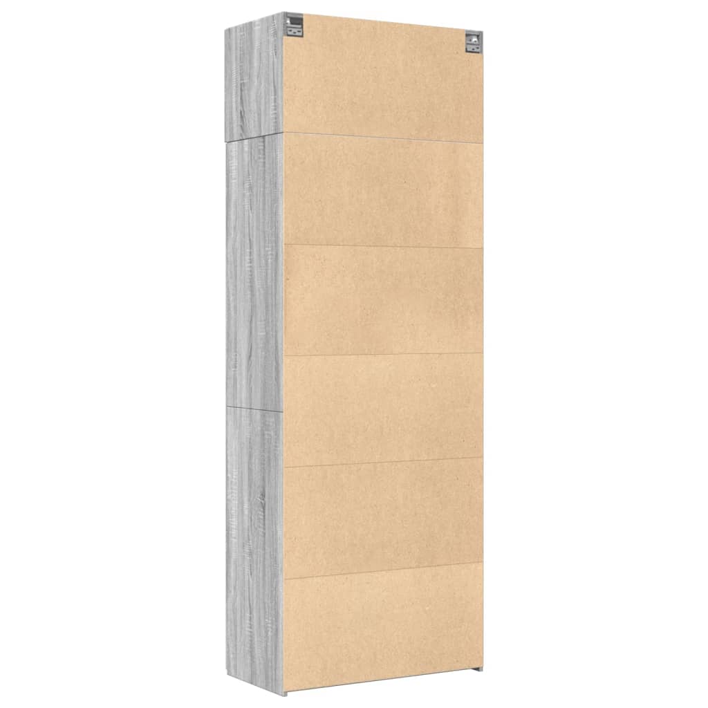 Ormarić za pohranu boja hrasta sonome 80 x 42,5 x 225 cm drveni