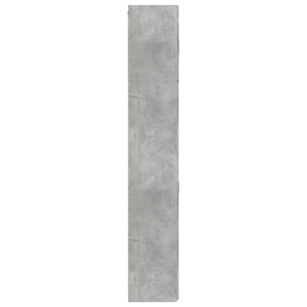 Visoka komoda boje betona 80x42,5x249 cm od konstruiranog drva