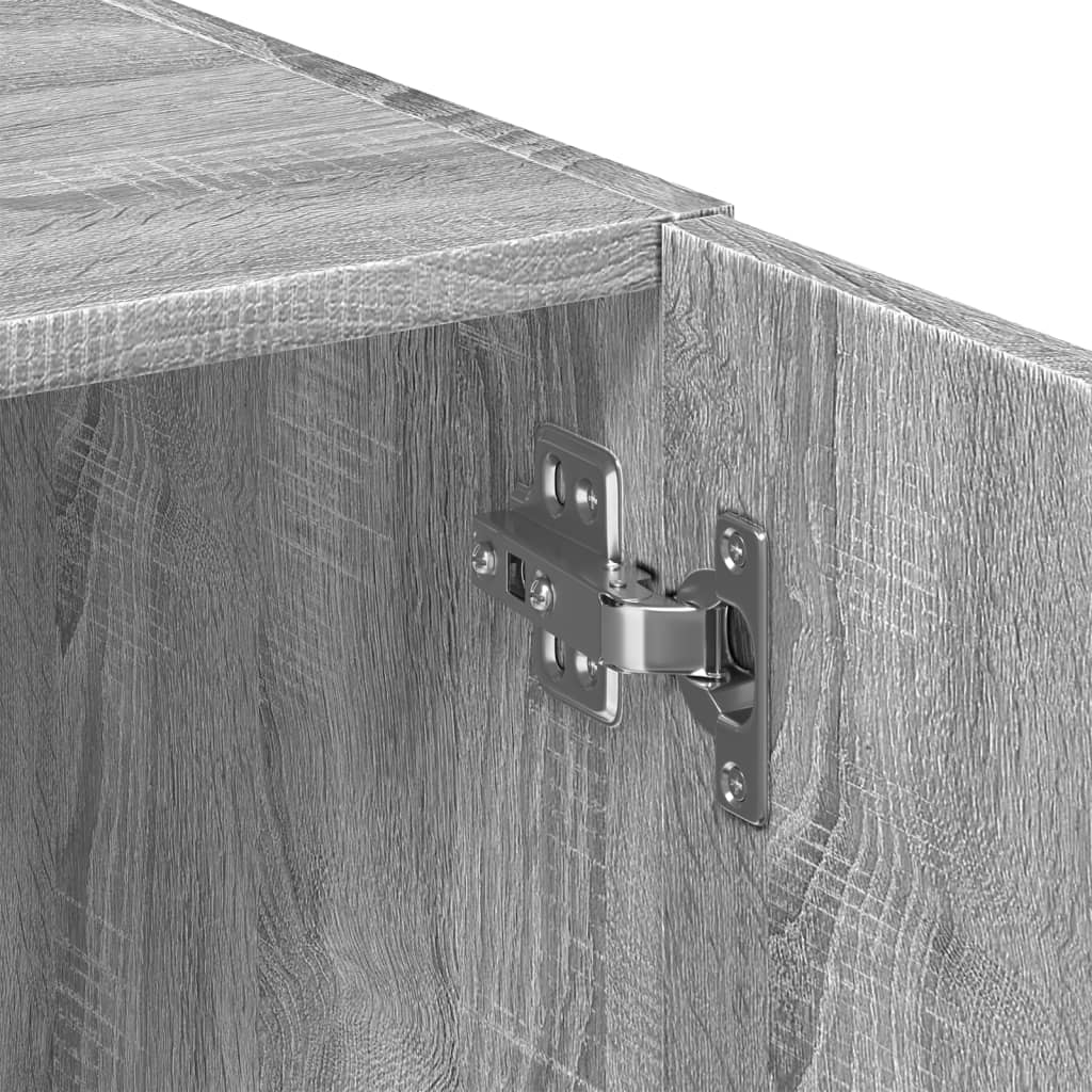 Visoka komoda boja hrasta 80x42,5x249 cm od konstruiranog drva