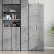 Visoka komoda boja betona 30x42,5x185 cm od konstruiranog drva