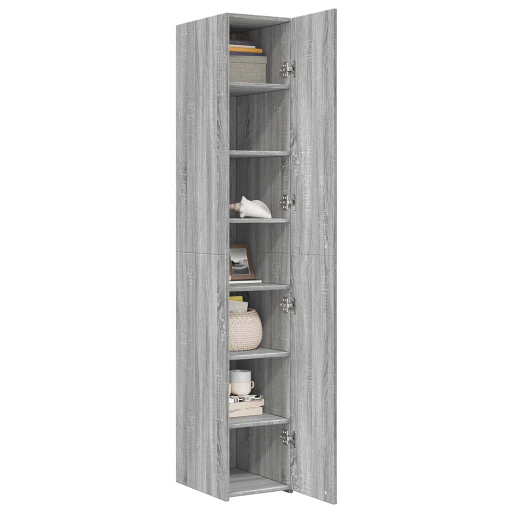 Visoka komoda boja hrasta 30x42,5x185 cm od konstruiranog drva