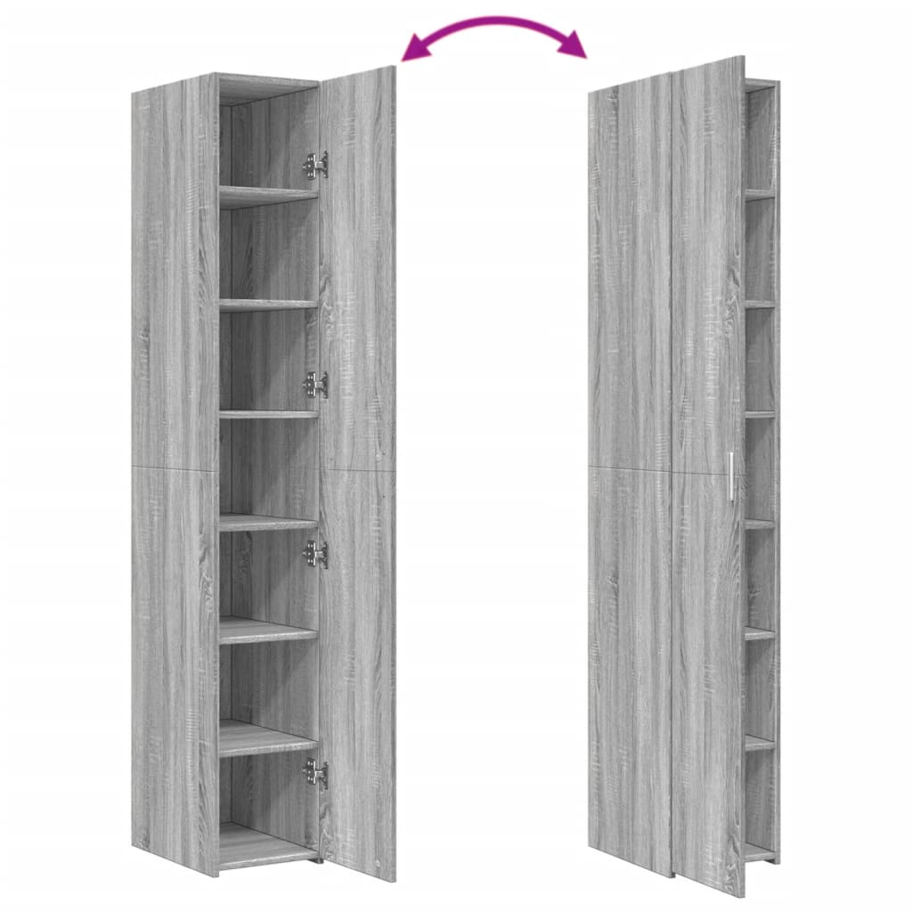 Visoka komoda boja hrasta 30x42,5x185 cm od konstruiranog drva
