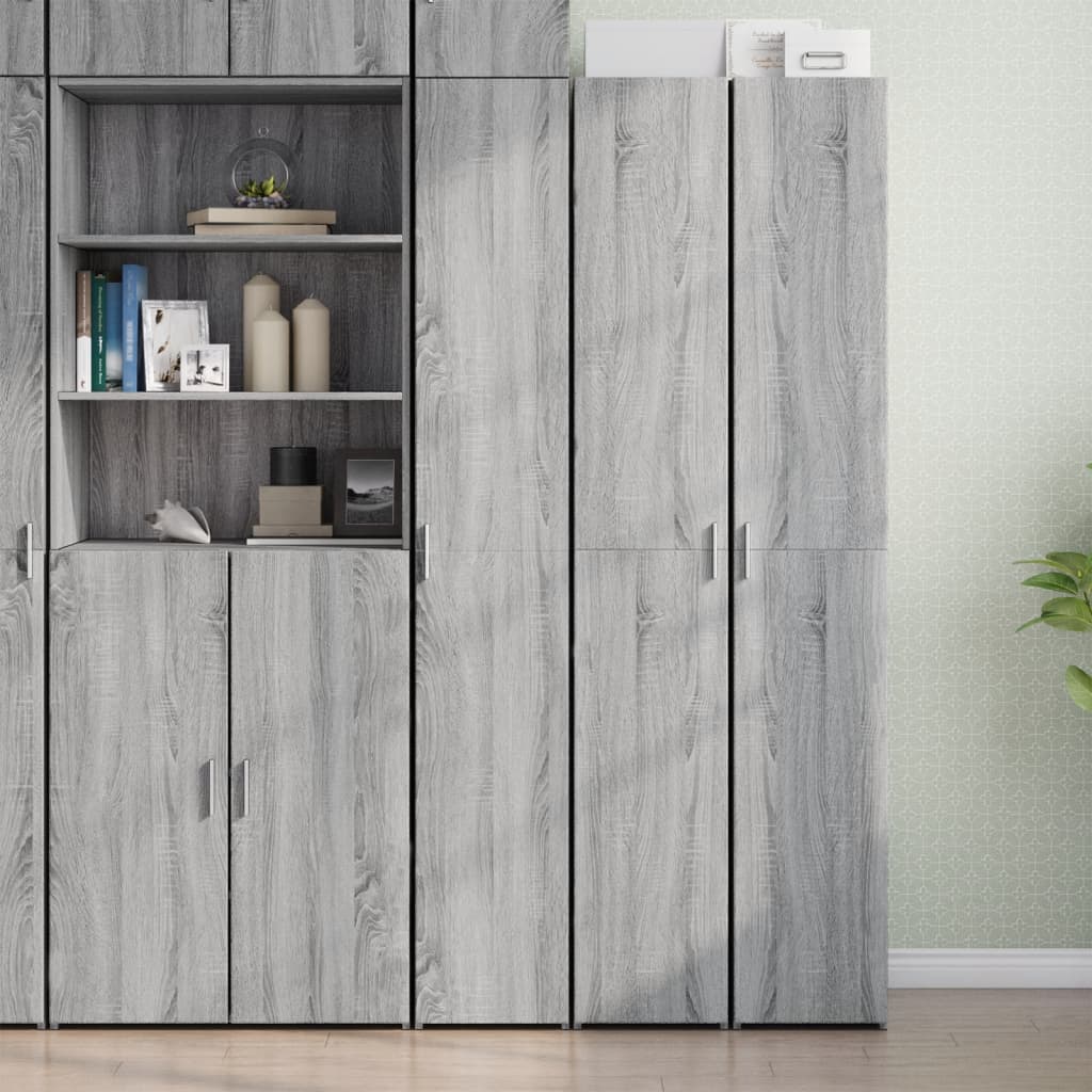 Visoka komoda boja hrasta 30x42,5x185 cm od konstruiranog drva