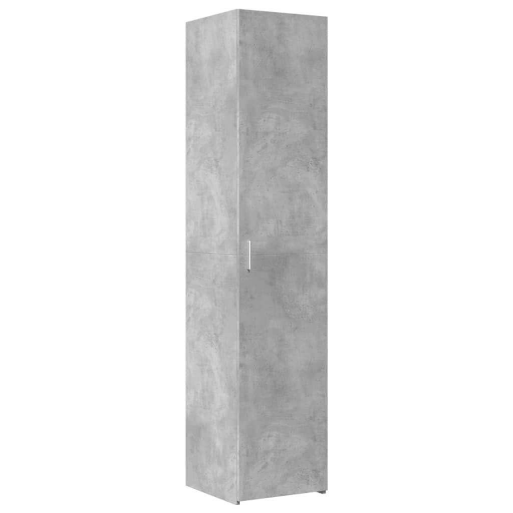 Visoka komoda boja betona 40x42,5x185 cm od konstruiranog drva
