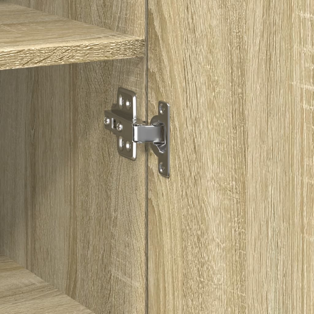 Visoka komoda boja hrasta 50x42,5x185 cm od konstruiranog drva