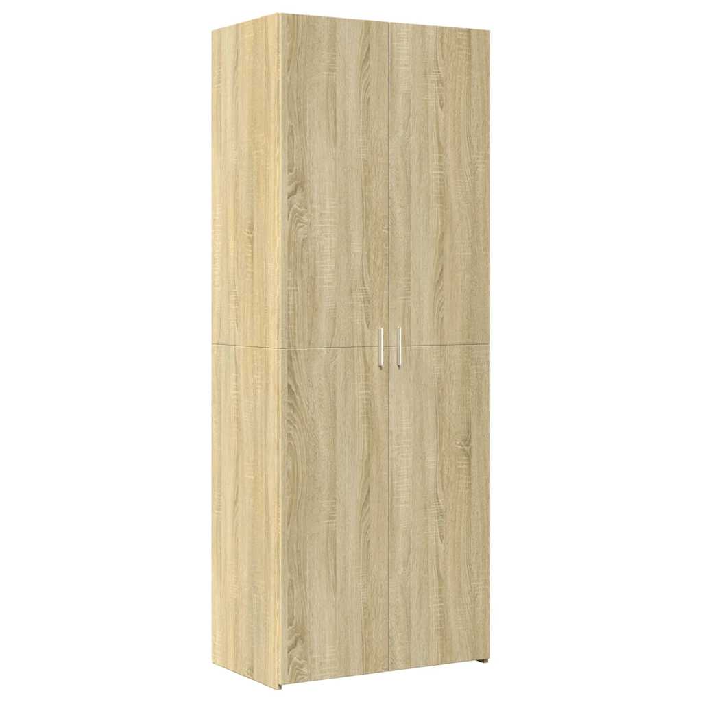 Visoka komoda boja hrasta 70x42,5x185 cm od konstruiranog drva