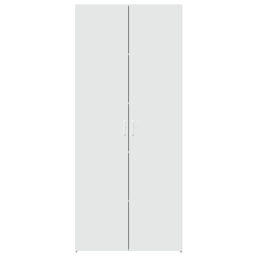 Visoka komoda bijela 80 x 42,5 x 185 cm od konstruiranog drva