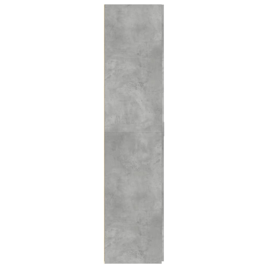 Visoka komoda siva boja betona 80 x 42,5 x 185 cm drvena
