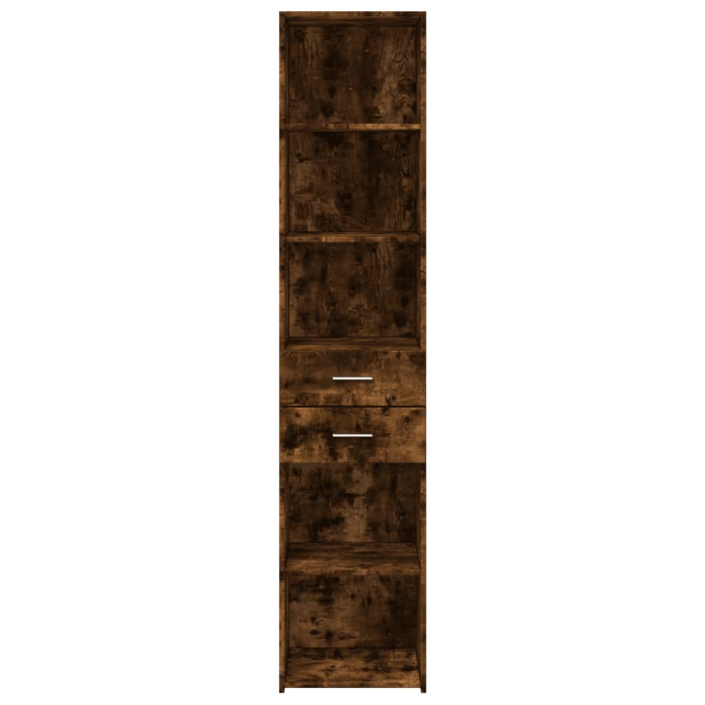 Visoka komoda boja hrasta 40x42,5x185 cm od konstruiranog drva