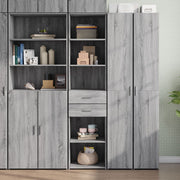 Visoka komoda siva sonome 45x42,5x185 cm od konstruiranog drva