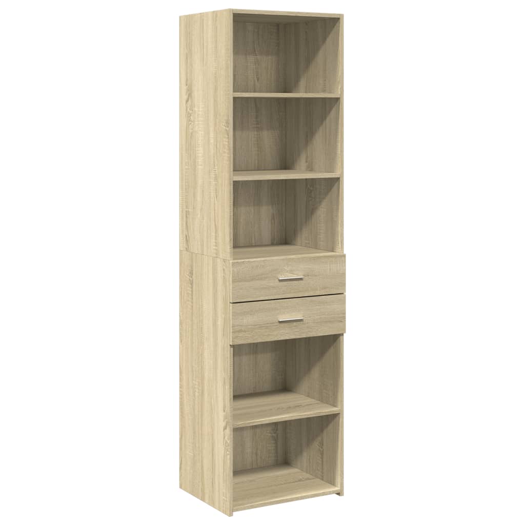 Visoka komoda boja hrasta 50x42,5x185 cm od konstruiranog drva