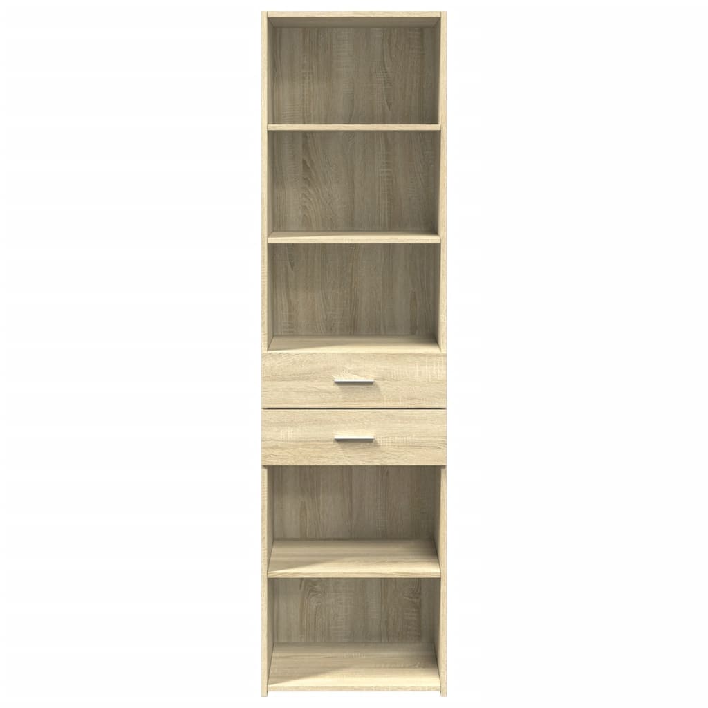 Visoka komoda boja hrasta 50x42,5x185 cm od konstruiranog drva