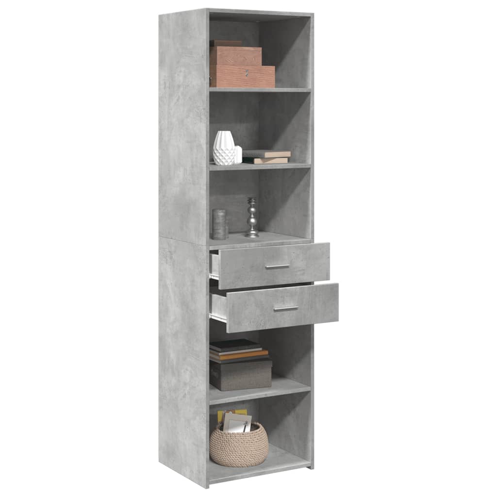 Visoka komoda boja hrasta 50x42,5x185 cm od konstruiranog drva