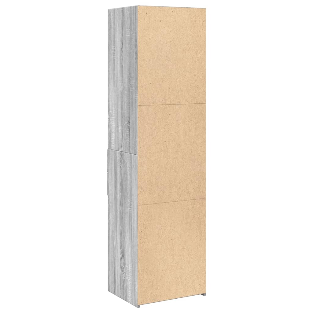 Visoka komoda boja hrasta 50x42,5x185 cm od konstruiranog drva