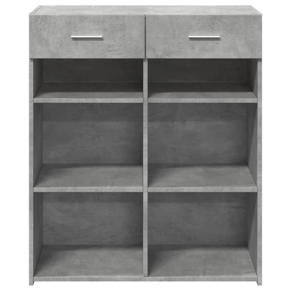 Komoda siva boja betona 80 x 42,5 x 93 cm od konstruiranog drva