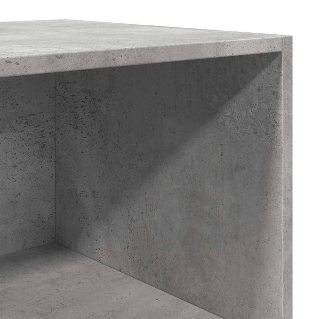 Visoka komoda siva boja betona 40x41x185 cm konstruirano drvo