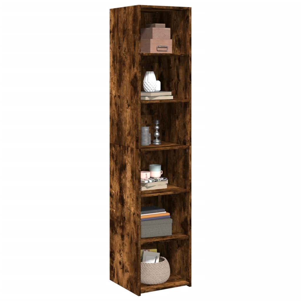 Visoka komoda boja hrasta 40x41x185 cm konstruirano drvo