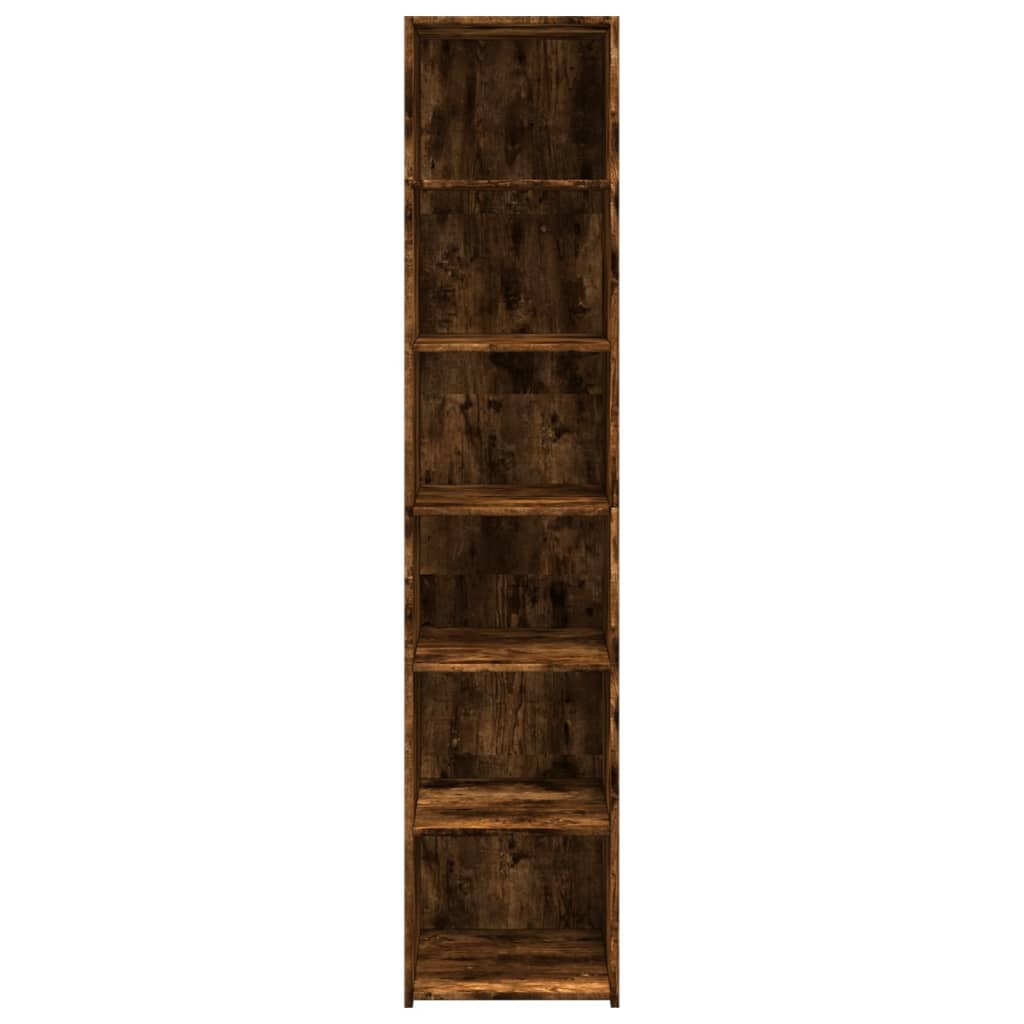 Visoka komoda boja hrasta 40x41x185 cm konstruirano drvo