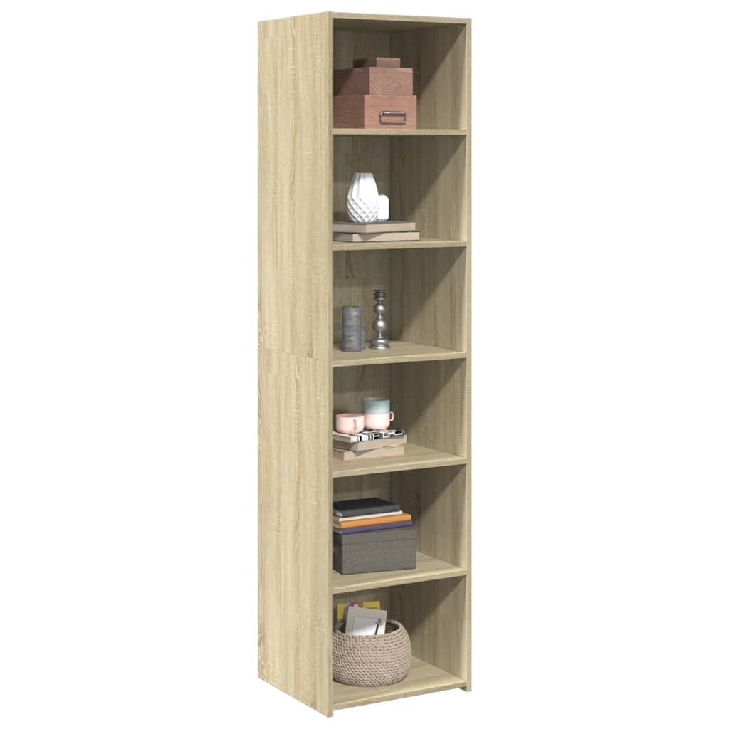 Visoka komoda boja hrasta sonome 45x41x185cm konstruirano drvo