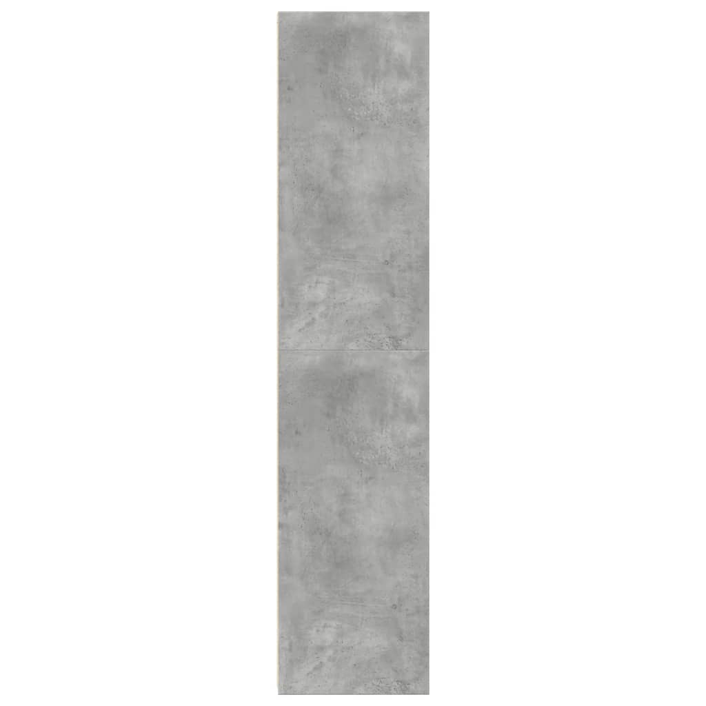 Visoka komoda siva boja betona 45x41x185 cm konstruirano drvo