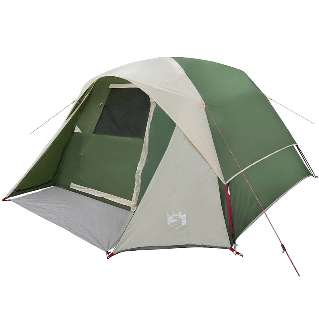 Obiteljski šator oblika kabine za 6 osoba zeleni vodootporni