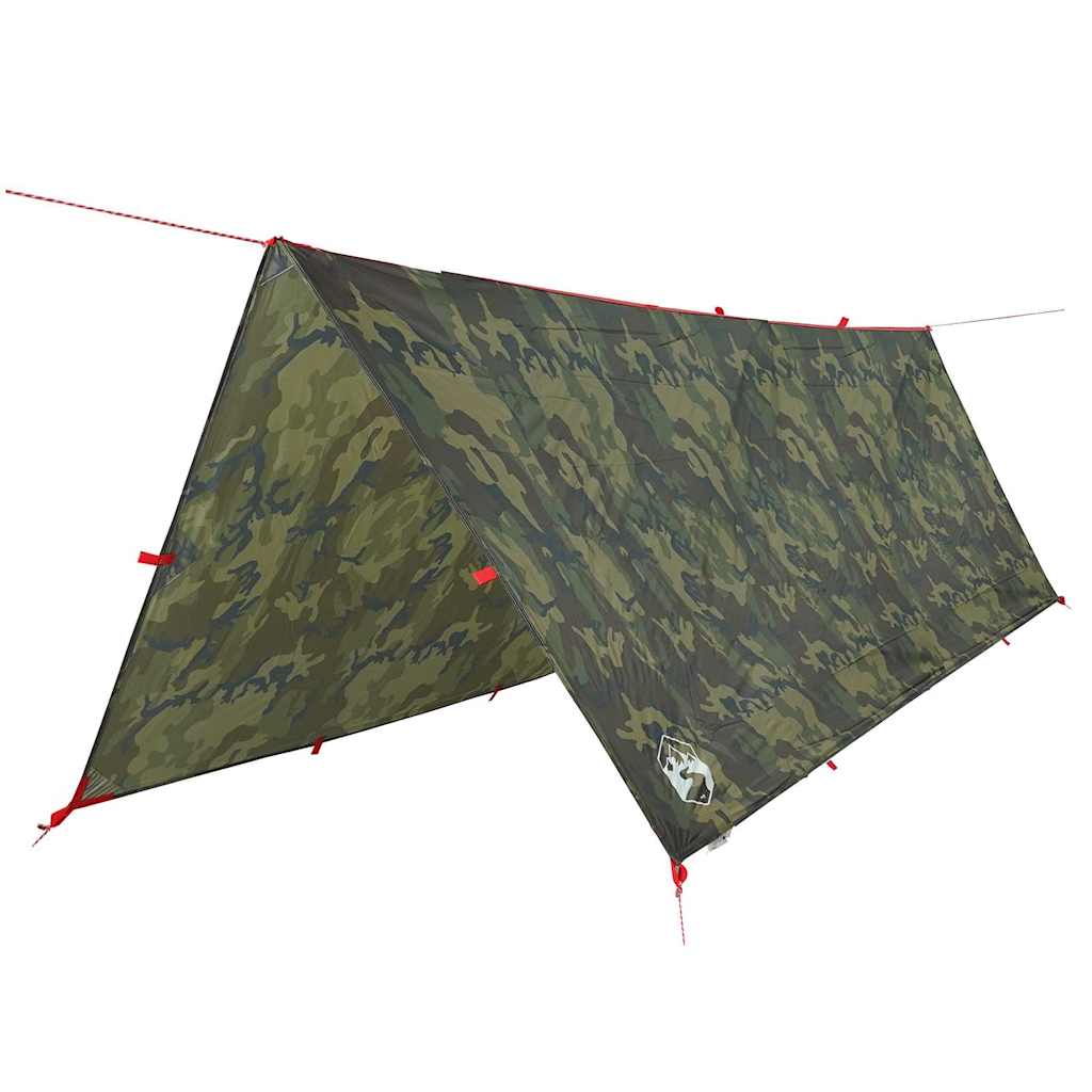 Cerada za kampiranje maskirna 406x306 cm vodootporna