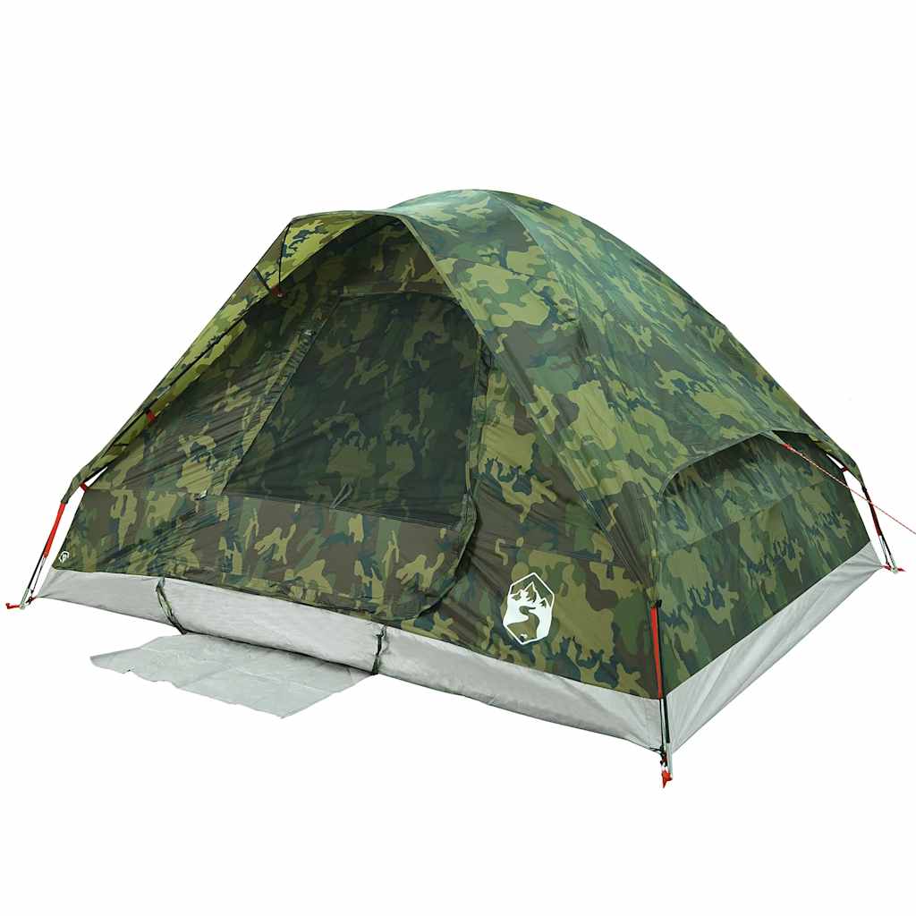 Kupolasti obiteljski šator za 6 osoba maskirni vodootporni
