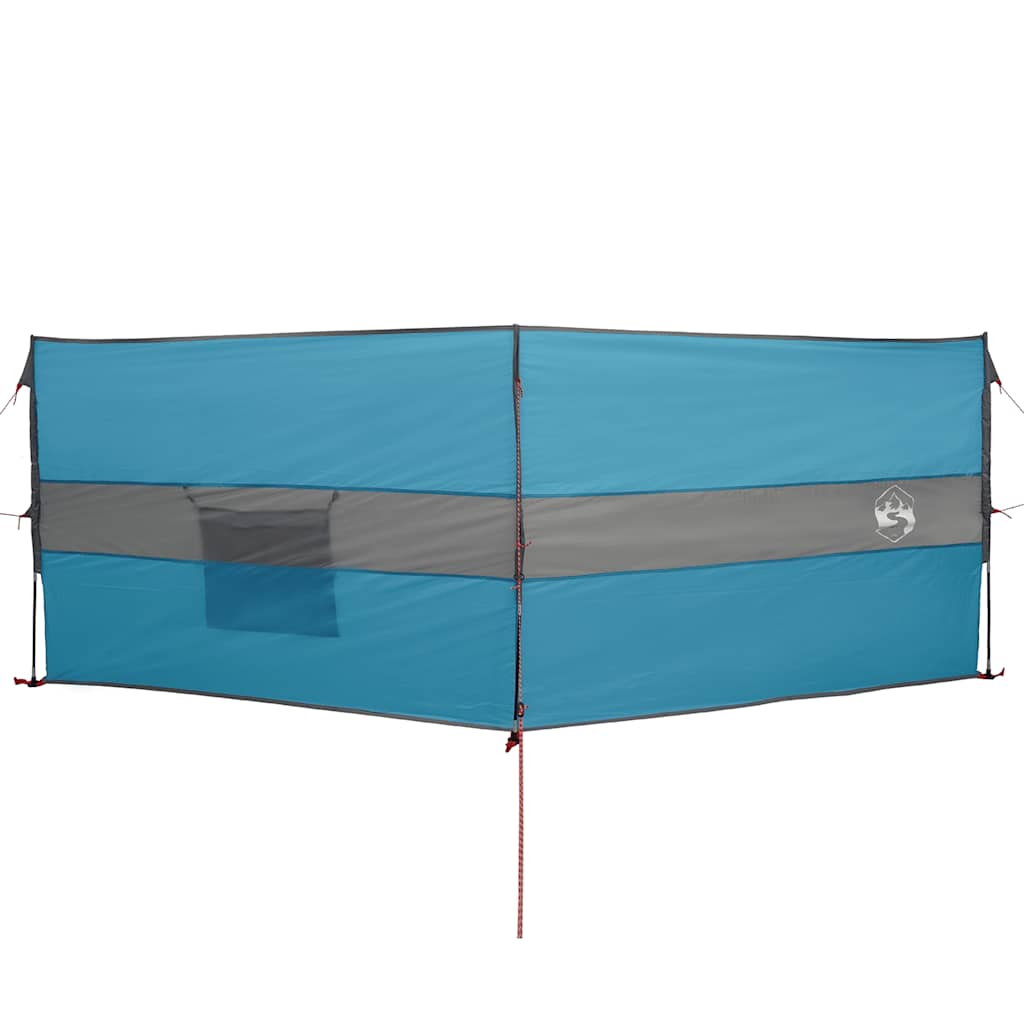 Vjetrobran za kampiranje plavo 344x120 cm vodootporni
